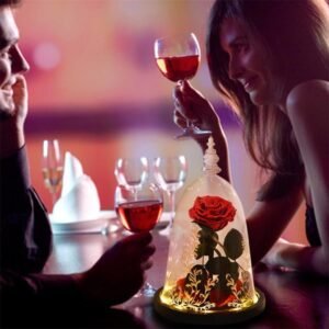 Beauty And The Beast Eternal Flower Glass Cover